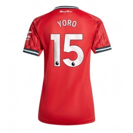 Manchester United Leny Yoro #15 Thuis tenue Dames 2025-26 Korte Mouw